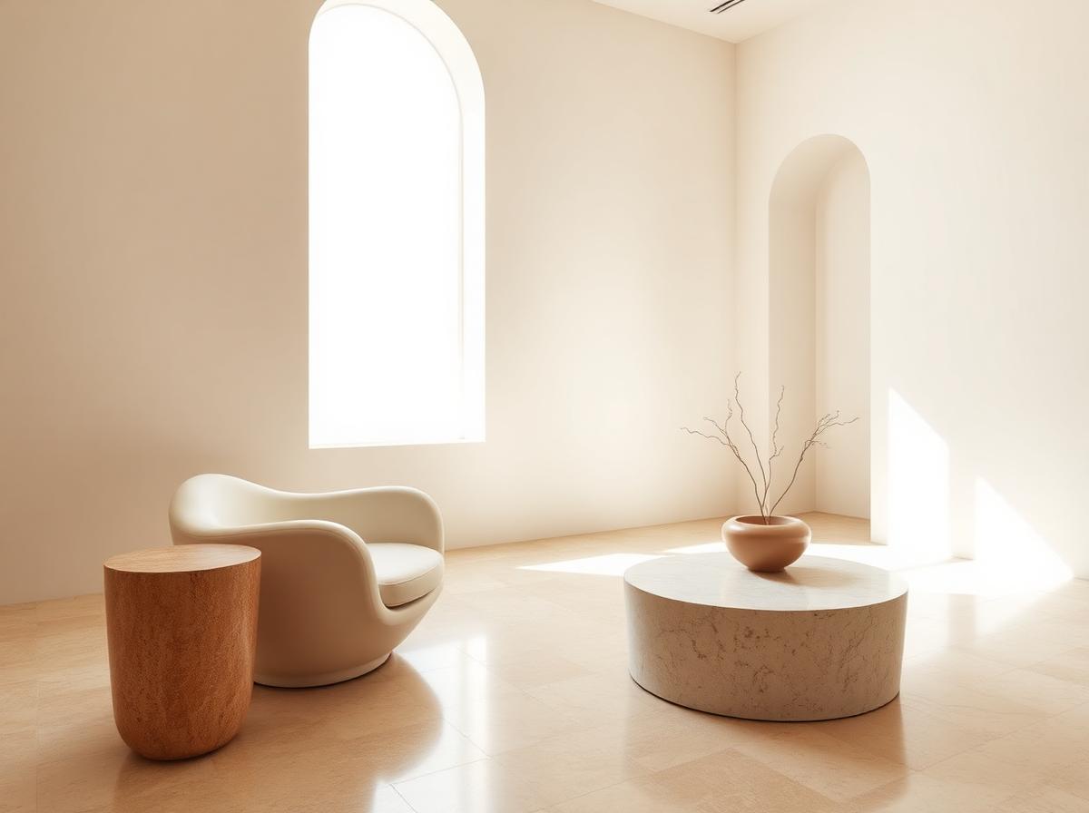 Sculptural furniture collection